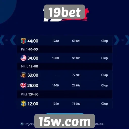 Ofertas de apostas disponíveis na plataforma 19bet